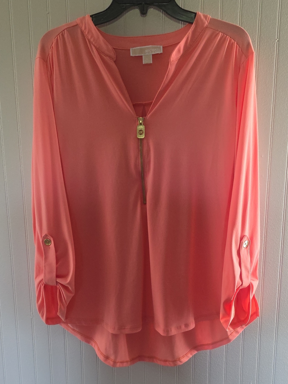 Michael Kors Coral Pink Blouse XL - Picture 1 of 6